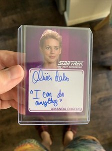 2022 Star Trek The Next Generation Autograph OLIVIA d'ABO as AMANDA ROGERS Auto