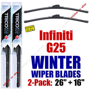 WINTER Wipers 2-Pack Premium Grade - fit 2011-2012 Infiniti G25 - 35260/160