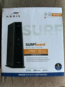 ARRIS SURFboard SBG8300 DOCSIS 3.1 Multi-Gig Download Speed Wi-Fi Cable Modem - Picture 1 of 5