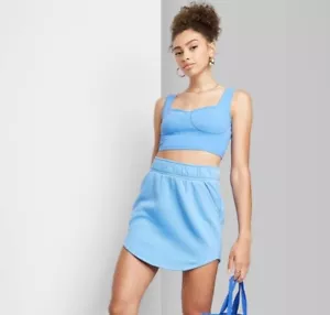 Wild Fable Bustier Tank Top Damen XXS Wireless Stretch Blau - Bild 1 von 10