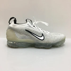 Nike Air Vapormax 2021 FK Shoes Mens Size 9.5 White Flyknit Running DH4084-100 - Picture 1 of 10