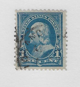 Scott # 247, 1 cent blue,Franklin , 1894, VF-XF, Cat. $15 - Picture 1 of 1