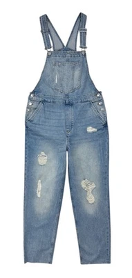 Новый с Ярлыками H & M разделенные джинсы сужающийся свободного кроя искусственно состаренный джинсовый комбинезон в синий размер 6 - Изображение 1 из 4