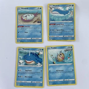 Pokémon TCG Pokemon Feebas Wailord Wassertyp Karten Konvolut (4 Karten) Near Mint - Bild 1 von 4