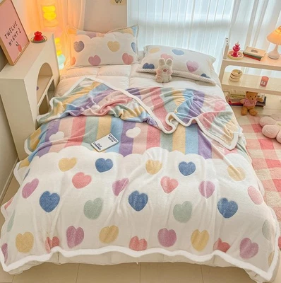 Mantas de Vellón Talla Queen, Rosa Otoño Manta para Cama - Súper Suave Acogedora... Foto 1 de 4