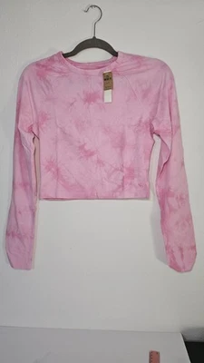 Camiseta corta deportiva Victoria Secret ROSA para mujer talla M correr yoga gimnasio Foto 1 de 4