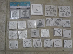 Lot of 24 Cuttlebug Dies Animals School Campfire Globe Baby Tags Shapes Party ++ - Picture 1 of 3