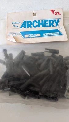 3 paquetes de 100 quilates de N.o.s. Llave Dorada Tiro con Arco 9/32" Pegamento Estilo Flecha Negra Leves Foto 1 de 4