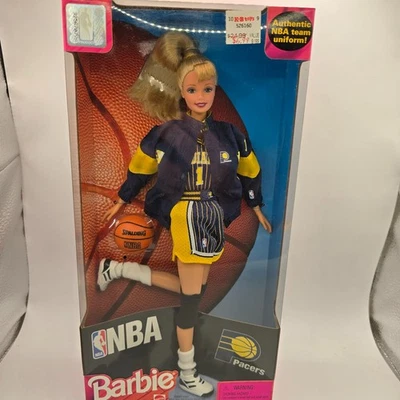 NIB NBA Indiana Pacers Vintage Barbie Doll Mattel 1998 Basketball Sports 20712 - Image 1 of 4