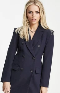 ASOS Navy Double Breasted Blazer Size 16 For The Beautiful Curvy Woman. - Picture 1 of 7