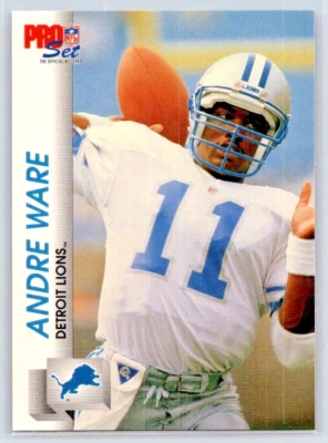 1992 Pro Set Series 2 - Andre Ware - Detroit Lions - Base - #499 - Image 1 of 2
