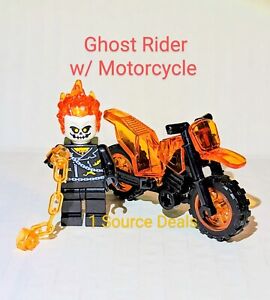Ghost Rider Minifigure Johnny Blaze Mini Figure Marvel Comic (Read Description)