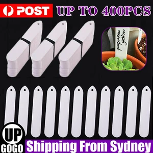 UP TO 400PCS Plant Marker Labels Flexible PVC Tag Seedlings Waterproof Garden AU - Picture 1 of 14
