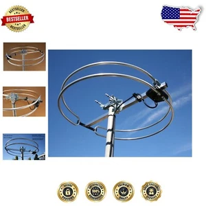 High-Performance Outdoor FM Loop Antenna - 360-Degree Reception, Easy Install - Picture 1 of 7