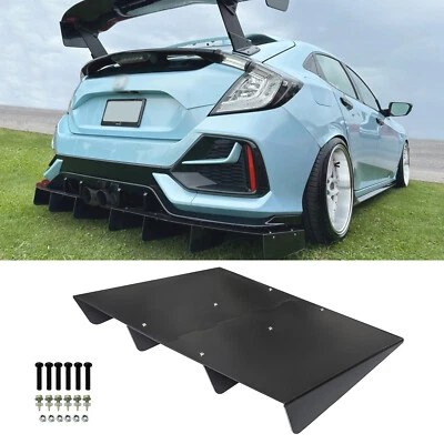 For Honda Accord Civic Rear Lip Bumper Diffuser Shark Fin Spoiler Splitter Wing Foto 1 de 4
