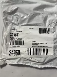 Hoffman NVENT AVK66 Louver Plate Kit 7.88 in x 7.5 in Gray ANSI 61 w/ Hardware - Picture 1 of 3