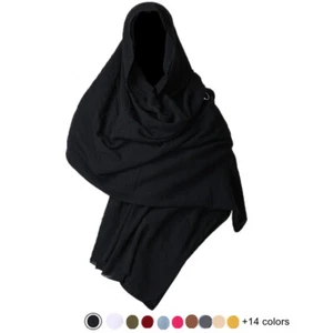 Medieval Mens Shawl Shaman Elven Ranger Shawl Cowl Wizard Renaissance Sash - Picture 1 of 33