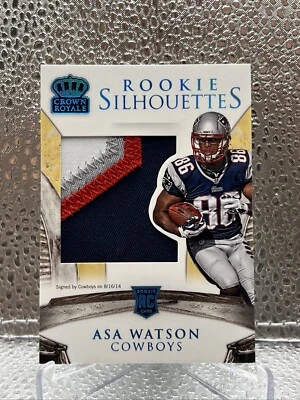 2014 Panini Crown Royale Silhouettes Asa Watson Blue Holofoil /49 Rookie RC #236 - Image 1 of 4