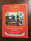 Play-Rite player piano rouleau catalogue 1982
