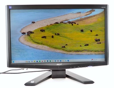 Acer X203h 20” Widescreen LED LCD Monitor With STAND 1680x900 16:9 VGA DVI - Image 1 of 4