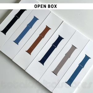 PASEK DO ZEGARKA Z PRAWDZIWEJ SKÓRY APPLE 44MM 45MM 42MM ŚREDNI I DUŻY - OTWARTE PUDEŁKO - Zdjęcie 1 z 38