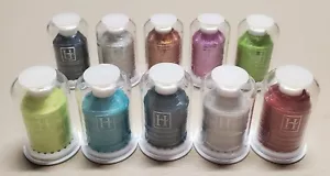 Hemingworth Metallic & PolySelect Thread 40wt 700/1000m Lot Of 10 Embroidery Sew - Picture 1 of 2