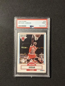 1990 Fleer Michael Jordan PSA 9 Card #26 Chicago Bulls HOF GOAT - Picture 1 of 5