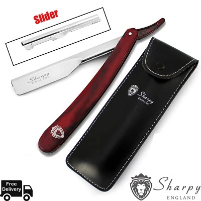 SHARPY ENGLAND Barber Straight Cut Throat Shaving Razor Rasoirs Rasoi Salon + Free Gift Set