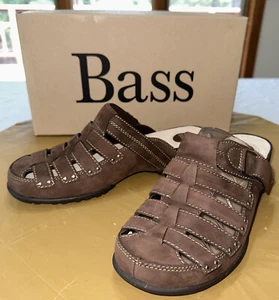 Sandalo basso "Safari" marrone nuovo con scatola slip on taglia 10 donna - Foto 1 di 9
