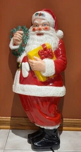 Vintage 1950's NOMA Illuminated Santa Claus 30" Flat Back - Picture 1 of 12