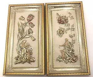 2 VTG Intercraft Metalcraft Jade Four Seasons Hollywood Regency Jade Pictures - Picture 1 of 9