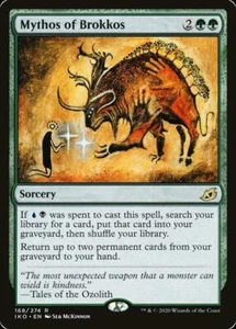 1x Mythos of Brokkos 329 R Ikoria: Lair of Behemoths (MTG) Full Art Showcase - Picture 1 of 1