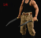 1/6 Scale 4.52'' Metal Sword Knife Weapon Fr 12'' Action model Body Custom Doll
