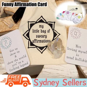 32Pcs Positive Affirmations Card Swear Cards Funny Birthday Gift for self Friend - Picture 1 of 12