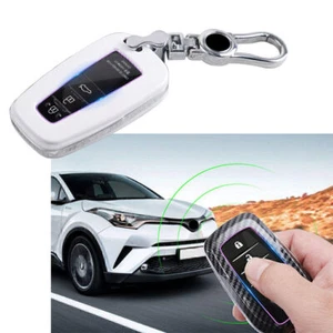 Fit Toyota Camry Corolla C-HR CHR Prado RAV4 Prius Remote Key Case Fob White - Picture 1 of 5