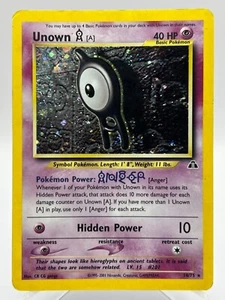 Icognito Unown Holo - Neo Entdeckung - 14/75 - Pokemon Karte - Englisch - Bild 1 von 2