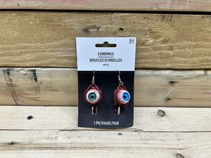 Halloween Modeschmuck blutige realistische Augäpfel Ohrringe baumeln - Bild 1 von 4