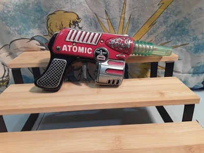 Vintage Tin Toy Laser Ray Gun Japan Atomic 50's Space Alien - Изображение 1 из 4