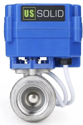 Motorized Ball Valve- 3/4" Stainless Steel Ball Valve with Full Port, 9-24V - Image 1 of 4