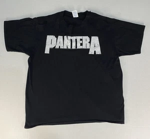 Pantera Band T-Shirt Black XL Distressed Logo Port & Company Rock Metal Band Tee - Photo 1 sur 15