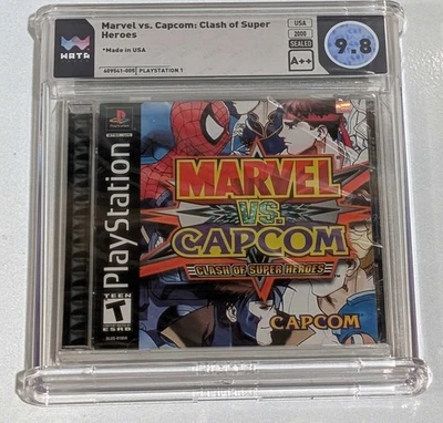 Marvel vs Capcom Clash Super Heroes Sony PlayStation PS1 Sealed New WATA 9.8 A++ - Image 1 of 2