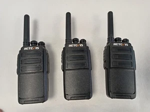 Retevis RT28 Two Way Radios PMR446 Walkie Talkies 3 with Batteries No charger - Picture 1 of 9