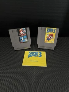 Nintendo NES Games Super Mario Bros 1 Duck Hunt Super Mario Bros 3 W/Manual - Picture 1 of 5
