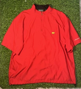 Maglione Masters Collection Rosso SS 1/4 Zip Pullover Camicia Vento/Pioggia (Taglia: Large) - Foto 1 di 4