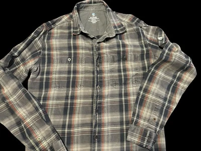 Camisa Kuhl Para Hombres Pequeña Franela Fugitiva Oasis Exterior Camping Senderismo Suave Foto 1 de 4