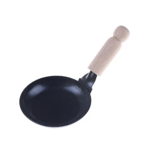 1:12 Scale Doll House Miniature Wood Handle Pan Dollhouse Kitchen Accessory A-~- - Picture 1 of 6
