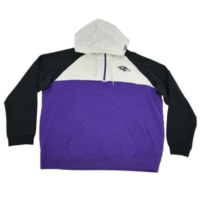 Sudadera con Capucha Baltimore Ravens Para Hombres XL Púrpura Nueva Era Equipo NFL Ropa 1/4 Cremallera Pullover Foto 1 de 4