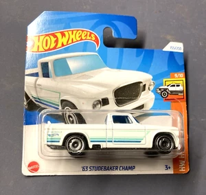 Hot Wheels .'63 Studebaker Champ #155/250 - 2024 H W Hot Trucks 9/10 short card - Picture 1 of 7