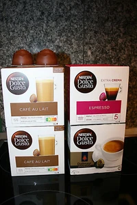 60 Stck. Kaffee Kapseln dolce gusto, Cafe au lait, Espresso, Dalmayr prodomo , - Bild 1 von 2