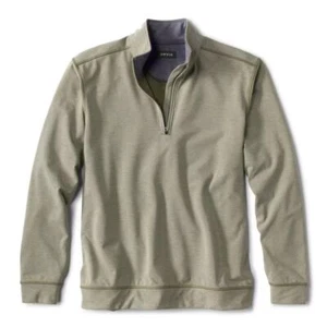 NWT Orvis On The Move Quarter-Zip Sweatshirt in Tarragon size Large - Picture 1 of 6